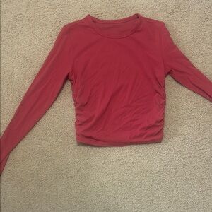 Lululemon longsleeve rasberry color workout top